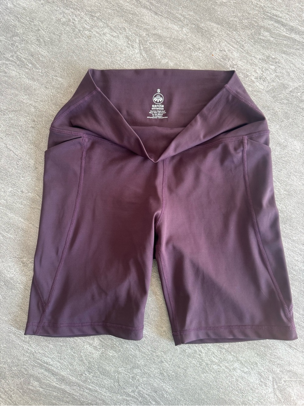 Senita Athletics High Waist Shorts - Plum